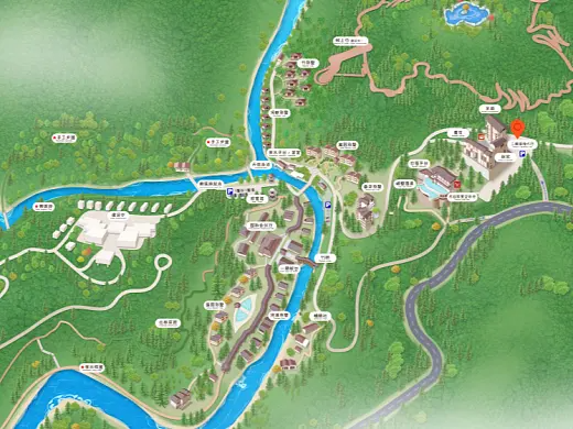 梁山结合景区手绘地图智慧导览和720全景技术，可以让景区更加“动”起来，为游客提供更加身临其境的导览体验。